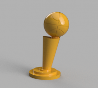 Premium PSD  3d rendering of gold trophy basketball sports