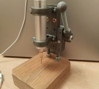 STL file DIY Mini Vertical Drill - DC Motor Drill press