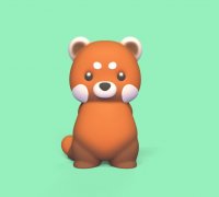 Urso panda dos desenhos animados Modelo 3D $9 - .stl .obj .blend
