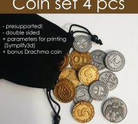 3D Printable Empire Coins - Copper, Silver, Gold by Props&Beyond