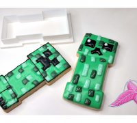 STL file Creeper Minecraft Happy Sculpture 🗿・3D printer design