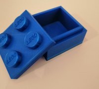 STACKABLE MODULAR LEGO ORGANIZER BOX 3D model 3D printable