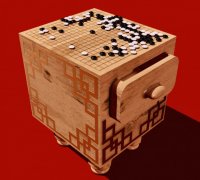 3D Printable DAI HASAMI SHOGI BOARD GAME by Lazy Bear