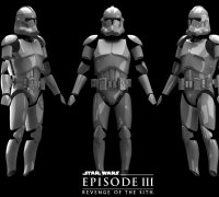 OBJ file Star wars legion Clone trooper pack 2 ⭐・Template to download and  3D print・Cults
