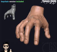 Wednesday Addams - Thing Hand Top Fix by Maximus Printus, Download free  STL model