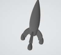 Free STL file Tintin Rocket stronger and accurate model 🚀・Template to  download and 3D print・Cults