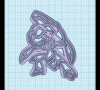 OBJ file Pokemon - Genesect(with cuts and as a whole) 🐉・3D printer model  to download・Cults