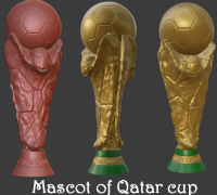 STL file Qatar 2022 World Cup Mascot - La'eeb・3D printer model to