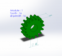 Spur Gear Train (a Parameterized Model), 3D CAD Model Library