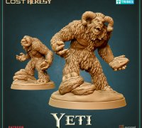 3D Printable Yeti kid by Roleplaying & Miniatures