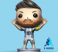 3D printer Funko Pop Messi Barcelona Futbol Football • made with