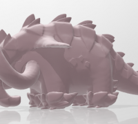 Pokemon Paradox Ancient Donphan Great Tusk 3D model 3D printable