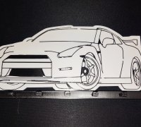 Mini GT LB Nissan GTR Display Base by GigaPenguin, Download free STL model
