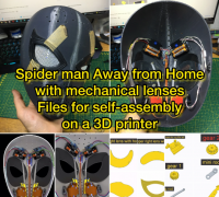 3D file SPIDERMAN MASK - MARVEL 🦸‍♂️・3D printer model to download・Cults