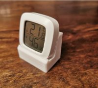 Mini LCD Digital Thermometer Hygrometer Stand Holder by fixfell7, Download  free STL model