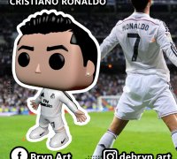 Archivo STL Funko pop Cristiano Ronaldo 🇦🇷・Objeto para