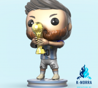 3D printer Funko Pop Messi Barcelona Futbol Football • made with