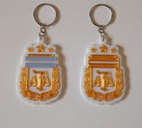 STL file world champion argentina fifa keychain 🗺️・3D printable