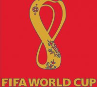 3D model FIFA World Cup 2022 Logo and Trophy Qatar VR / AR / low-poly