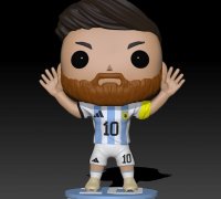 STL file Lithophanie jersey Messi Argentina (updated 3 stars!)・3D printable  model to download・Cults