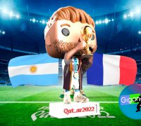 ArtStation - Funko Pop Messi with World Cup