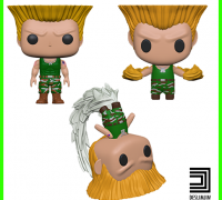 STL file STREET FIGHTER GUILE FIGURE・Model to download and 3D