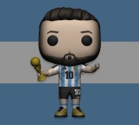 STL file Funko Pop Dibuz Martinez Argentina Soccer World Cup Qatar 2022  🇦🇷・3D printable model to download・Cults