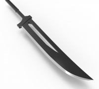 STL file Bleach Ichigo Fullbring Sword 🗡️・Template to download