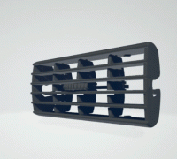 Air grilles / ventilation grilles in different sizes von Akeno, Kostenloses STL-Modell herunterladen