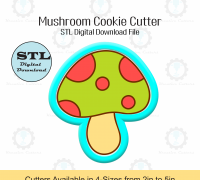 Mushroom Cookie Cutter 3 1/4