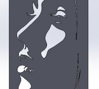STL file SAD GIRL EMBRACED BY SHADOW WALL ART 2D WALL ART DECORATION 👧・3D  print design to download・Cults