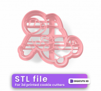 3MF file Kit Cookie Cutter Astronaut ( Cortador Astronauta) 🍪・3D printer  model to download・Cults