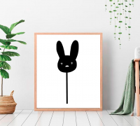 Bad Bunny straw topper stl