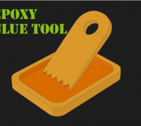 Epoxy mixer stick and plate by SSJ, Download free STL model