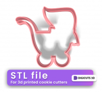 STL file Baby shower 🍼 cookie cutters ・3D printable model to download・Cults