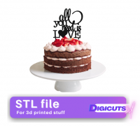 STL file birthday girl topper 🎂・Model to download and 3D print・Cults
