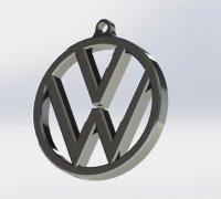 STL file Volkswagen VW Logo - Imperial Eagle, key ring - pendant - earring  🚗・3D printable model to download・Cults