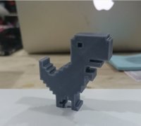 Free STL file Chrome Dino 🦖・Object to download and to 3D print・Cults