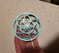 3D Printable Seed of Life Collection. Pendants for Necklaces, bag