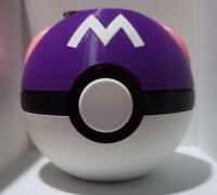 STL file Pokemon Master Ball phone / zipper pull charm・3D printer model to  download・Cults