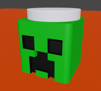 Minecraft Creeper Bookmark by Michael, Download free STL model