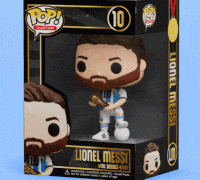 STL file LIONEL MESSI FUNKO POP 3 PACK + BOX TEMPLATE + LYCHEE PROJECT  📦・Model to download and 3D print・Cults