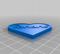 heart name gift tag by 3D Models to Print - yeggi