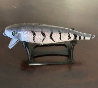 STL file 65 mm Lure Display Stand 🎣・3D printing model to download・Cults