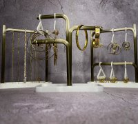 Earring stand: Rack with hangers by Repoholy, Download free STL model