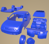 STL file Key ring Volkswagen Polo 9N 🔑・3D printable design to  download・Cults