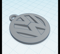 Free STL file Pendant porte clé Volkswagen / Volkswagen Key ring  ornament・3D printing model to download・Cults