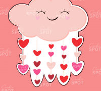 Cloud with Hearts - Cutter