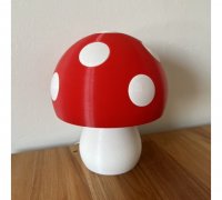 STL file Modern Mushroom Lamp 🍄・3D printing idea to download・Cults