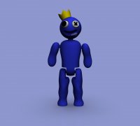 3D printer Cyan BLUE ROBLOX: Rainbow Friends 3d model • made with Ender 3  pro・Cults